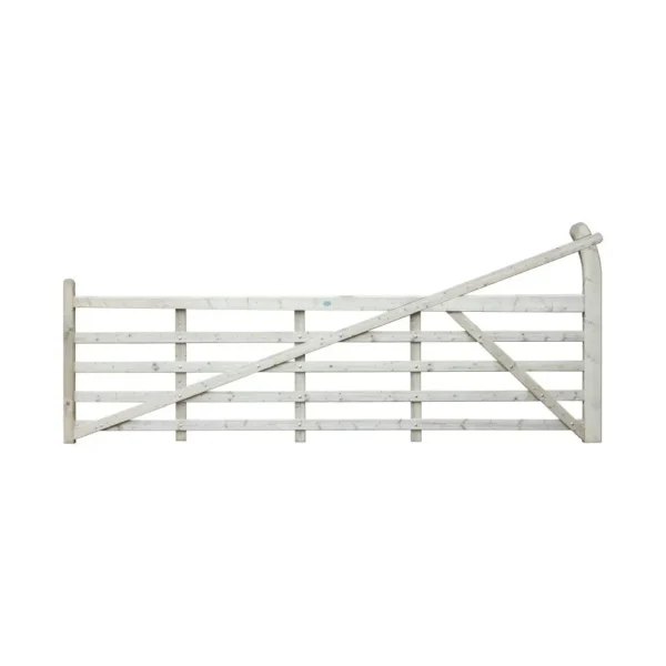 Estate 5 Bar Wooden Gate 12 Ft