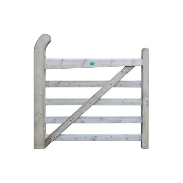 Estate 5 Bar Wooden Gate 4 Ft