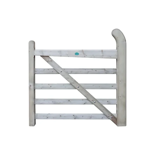 Estate 5 Bar Wooden Gate 4 Ft