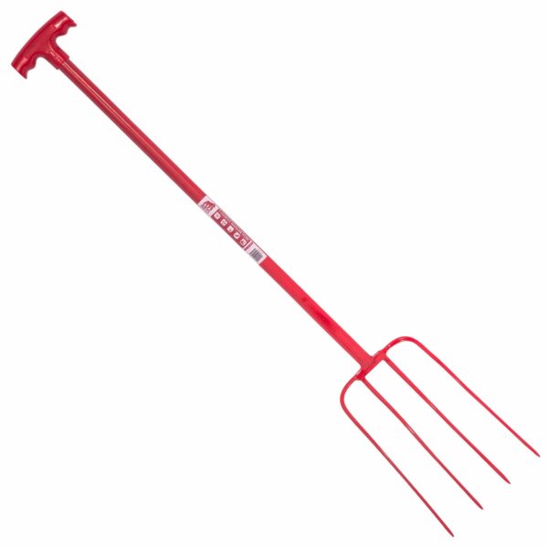 4 Prong Manure Fork with T Handle