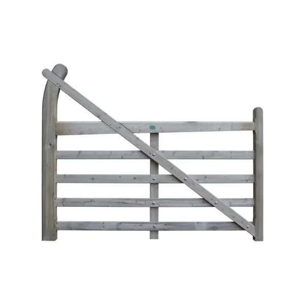 Estate 5 Bar Wooden Gate 6 Ft