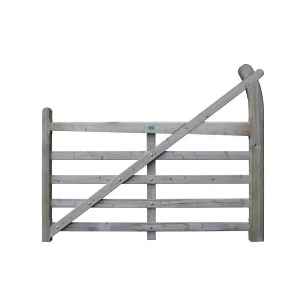 Estate 5 Bar Wooden Gate 6 Ft