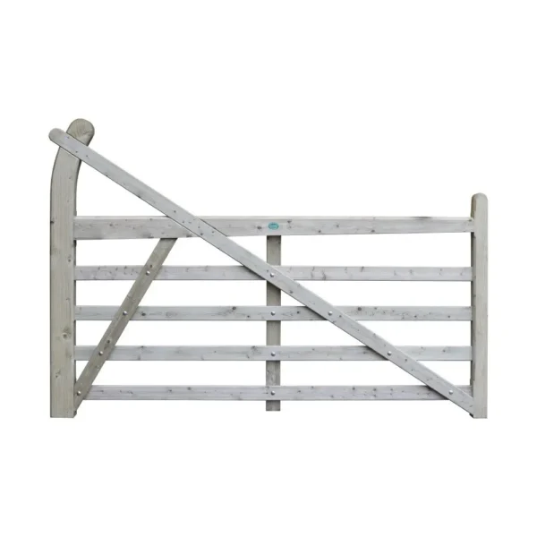 Estate 5 Bar Wooden Gate 7 Ft