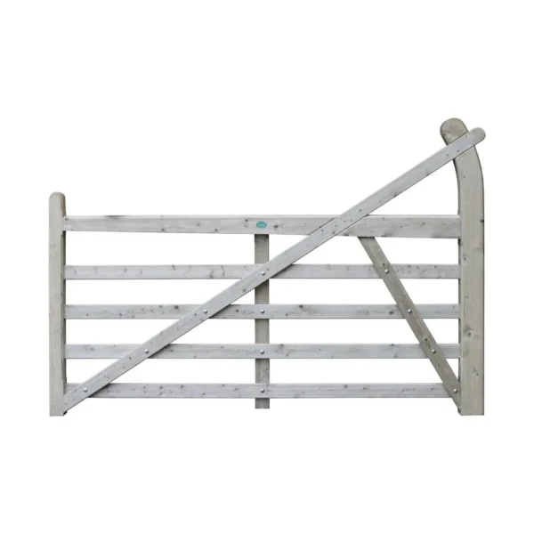 Estate 5 Bar Wooden Gate 7 Ft