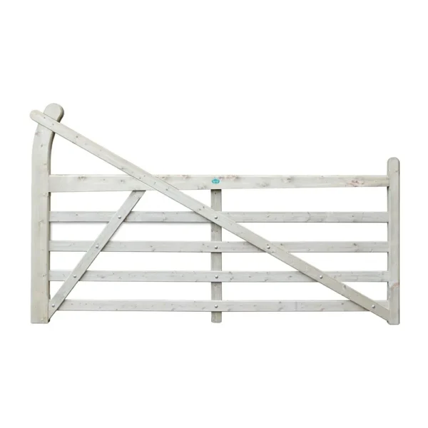 Estate 5 Bar Wooden Gate 8 Ft