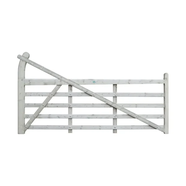 Estate 5 Bar Wooden Gate 9 Ft