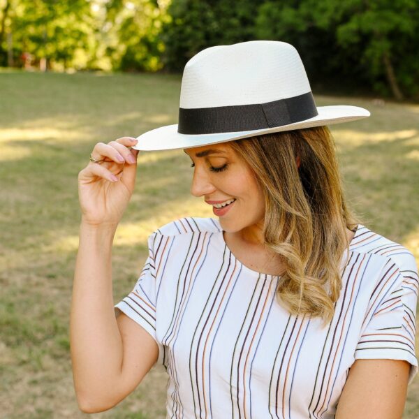 Borges & Scott Herring Ladies White Panama Hat