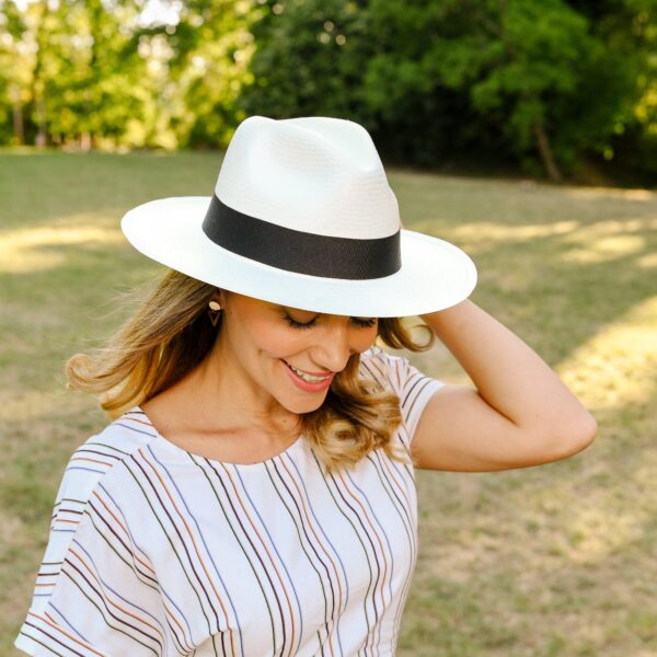 Borges & Scott Herring Ladies White Panama Hat