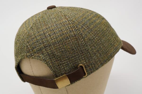 Sligo Irish Tweed Baseball Cap - Premium Nubuck Leather