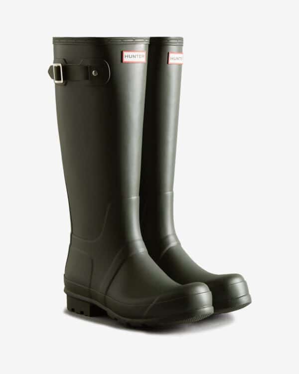 Men's Dark Olive Original Hunter Tall Wellington Boots