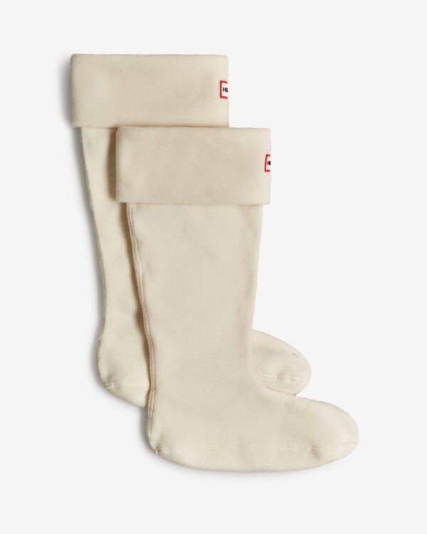 White Hunter Recycled Fleece Cuff Tall Boot Socks