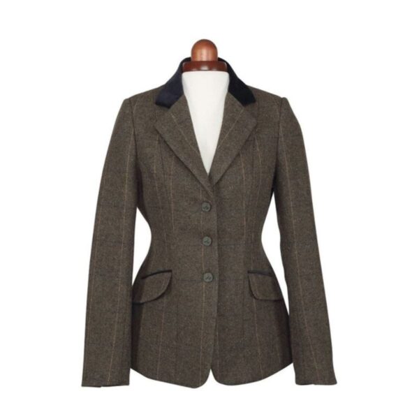 Shires Aubrion Saratoga Tweed Riding Jacket for Children - Green Check