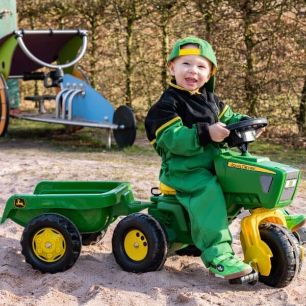 John Deere Trac with Trailer and Sound Steering Wheel