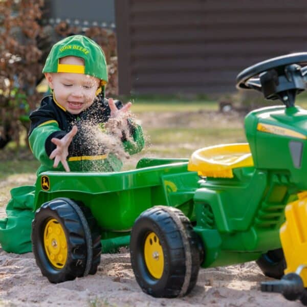 John Deere Trac with Trailer and Sound Steering Wheel