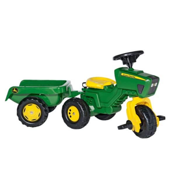 John Deere Trac with Trailer and Sound Steering Wheel