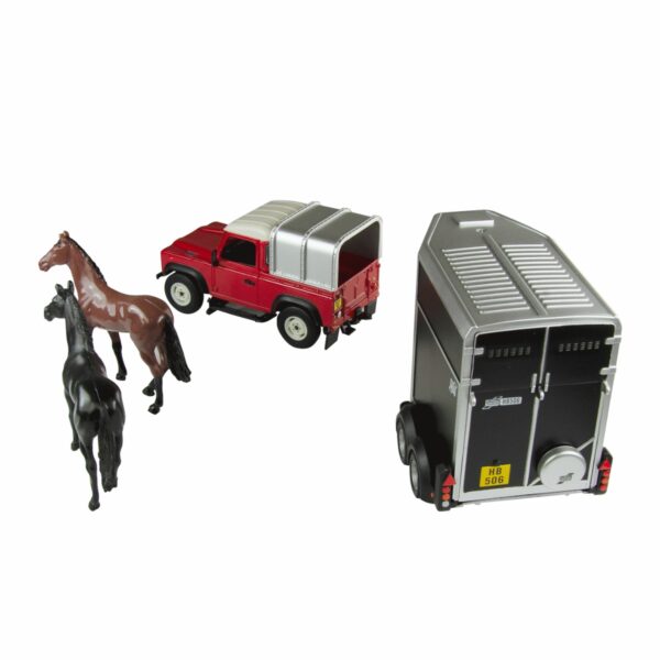 Land Rover with Horse Trailer 1:32 Scale Toy