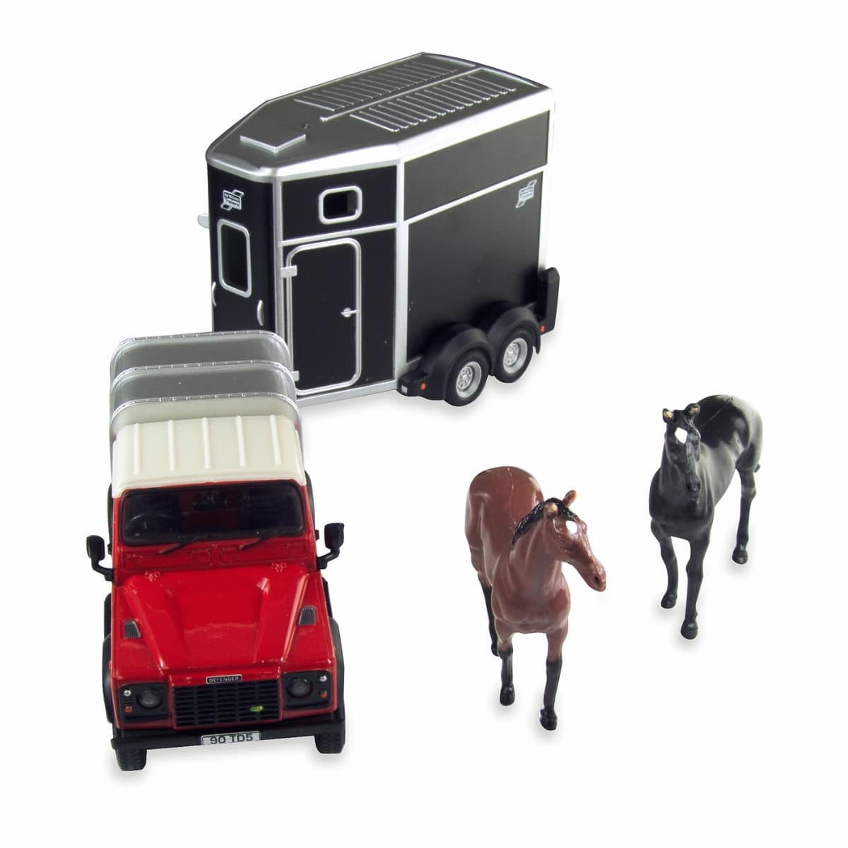 Land Rover with Horse Trailer 1:32 Scale Toy