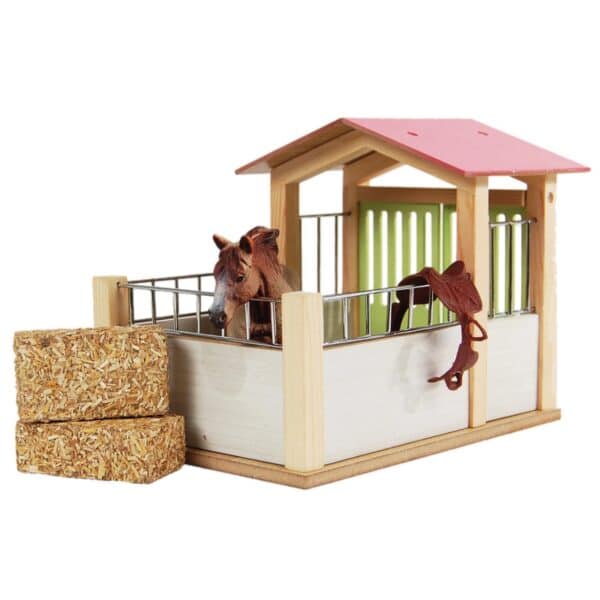 Wooden Horse Stable 1:32 Scale Play Set