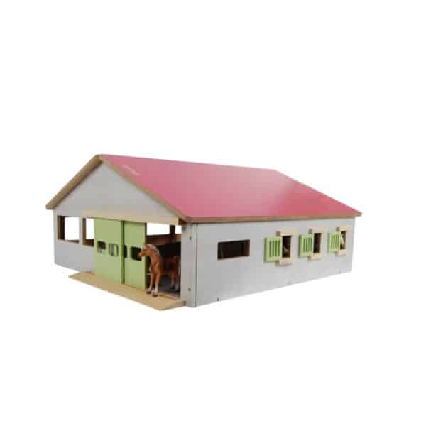 Wooden Horse Stable 1:32 Scale Play Set